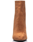 Stylish brown suede ankle boots with leopard accent, size 10-15 - Peculiarity Footwear, LLC
