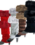 Chic Faux Fur Leg Warmers: in 4 Fashionable Colors - Peculiarity Footwear, LLC