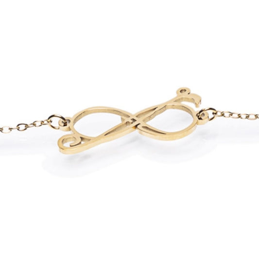 Infinity Linked Logo Anklet - Peculiarity Footwear, LLC