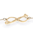 Infinity Linked Logo Anklet - Peculiarity Footwear, LLC