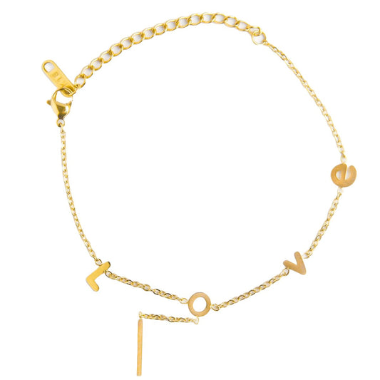 gold love bracelet