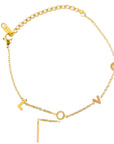 gold love bracelet