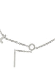 silver letter bracelet