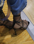 Sexy Stiletto Heels: Black or Gold - Peculiarity Footwear, LLC