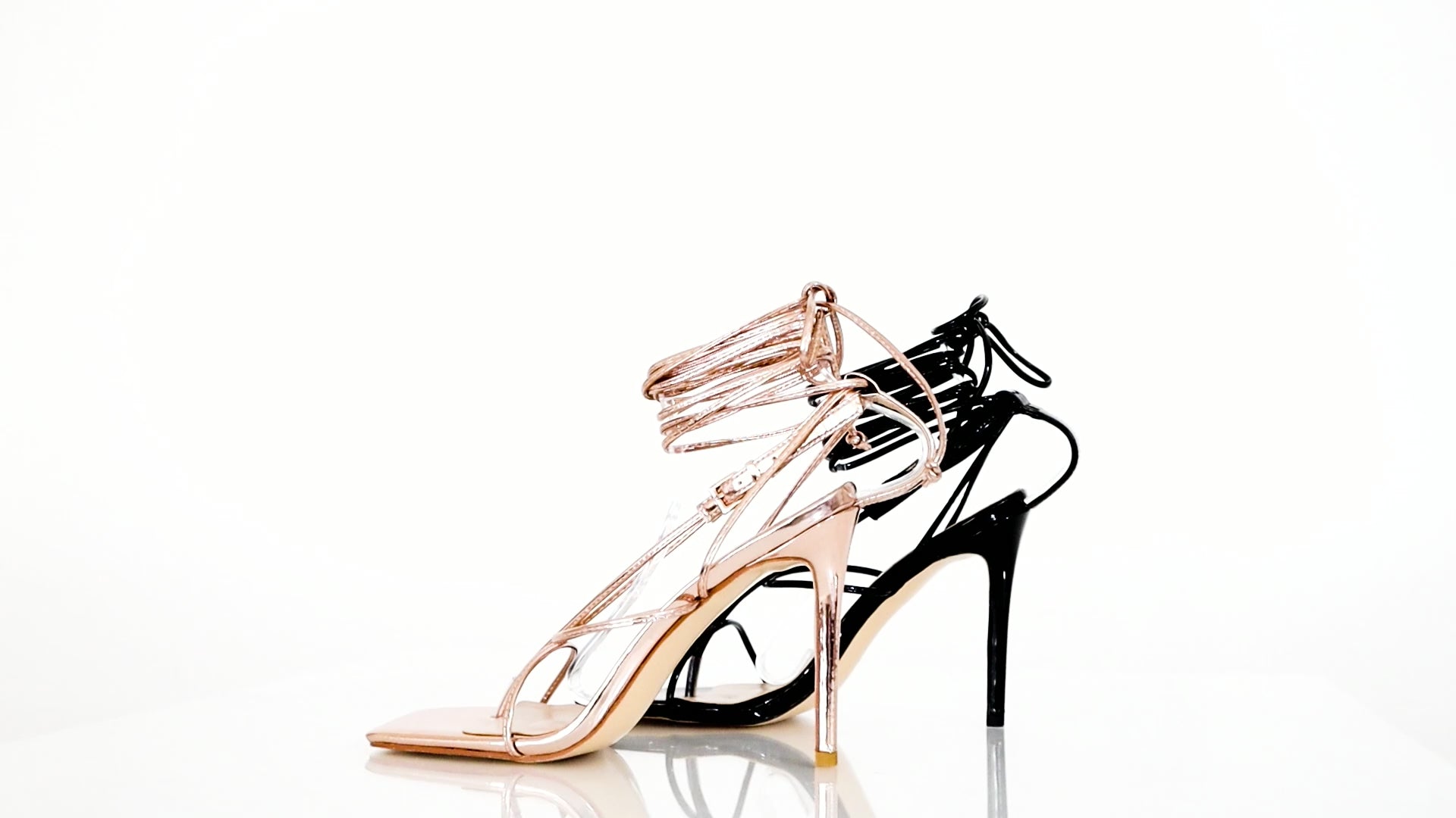 Elevate Your Style with Black or Gold Square-Toe Heels - Peculiarity Footwear Unleashed