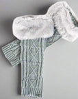 Chic Faux Fur Leg Warmers: in 4 Fashionable Colors - Peculiarity Footwear, LLC