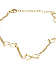 Endless Abundance: Gold-Plated Stainless-Steel Bracelet - Peculiarity Footwear, LLC