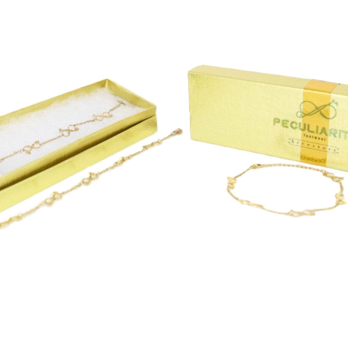 Endless Abundance: Gold-Plated Stainless-Steel Bracelet - Peculiarity Footwear, LLC