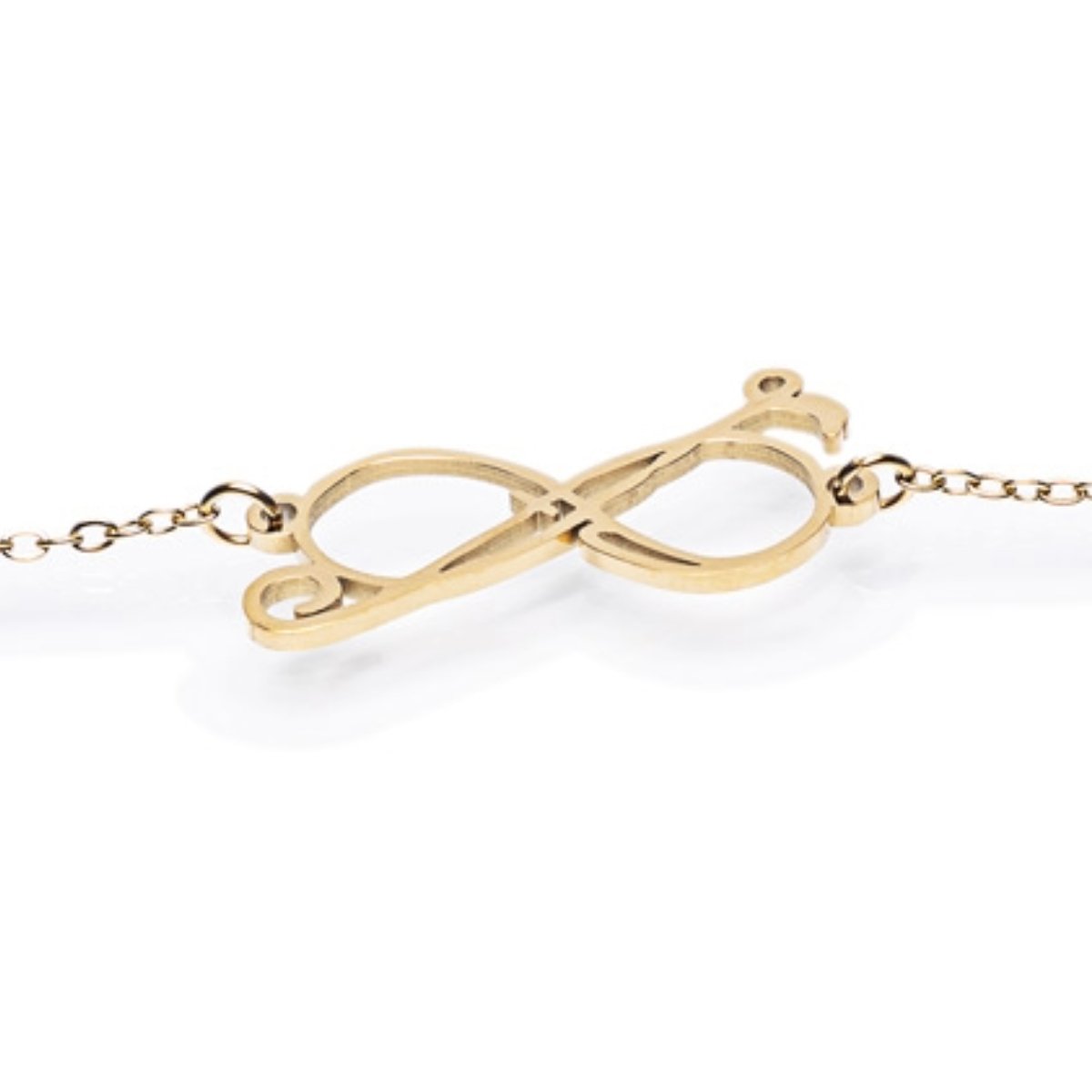 Infinity Linked Logo Anklet - Peculiarity Footwear, LLC