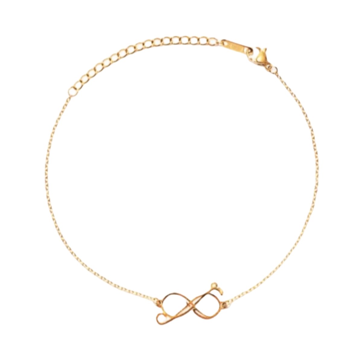 Infinity Linked Logo Anklet - Peculiarity Footwear, LLC