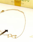 Infinity Linked Logo Anklet - Peculiarity Footwear, LLC