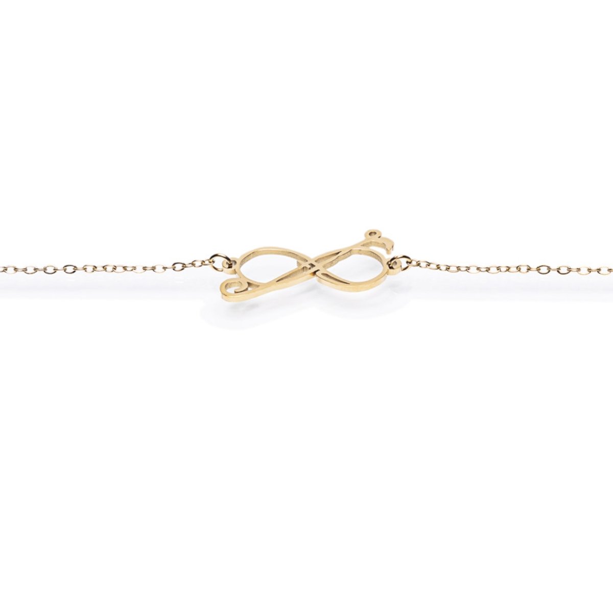 Infinity Linked Logo Anklet - Peculiarity Footwear, LLC