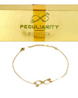 Infinity Linked Logo Anklet - Peculiarity Footwear, LLC