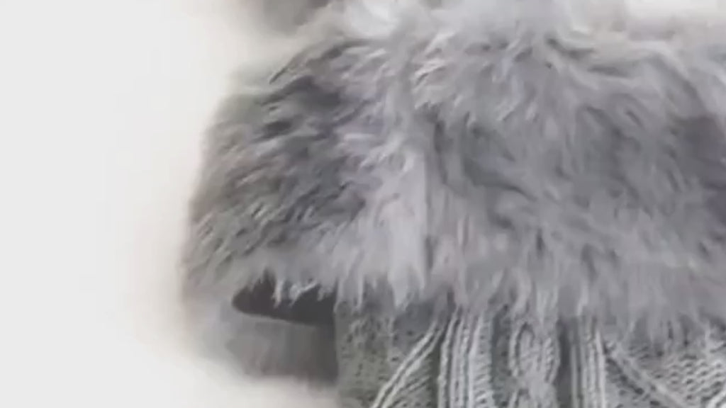 Leg Warmers White Furry Winter Wonderland