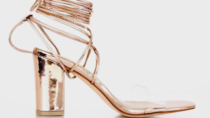 Women's black or gold chunky heel sandals, stylish and supportive, sizes 8-14