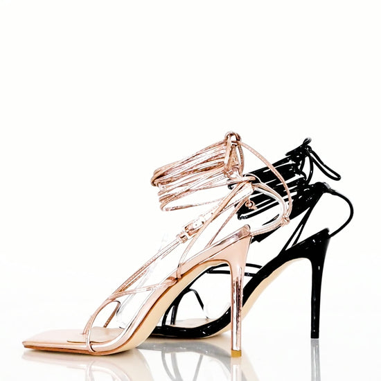 Elevate Your Style with Black or Gold Square-Toe Heels - Peculiarity Footwear Unleashed 